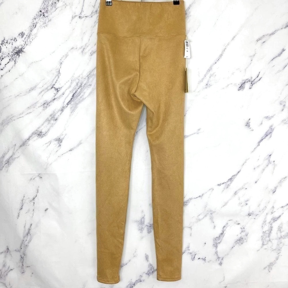 Wilfred Free | Aritzia | Daria Vegan Suede Leggings | Caramel | Sz S - Picture 2 of 9